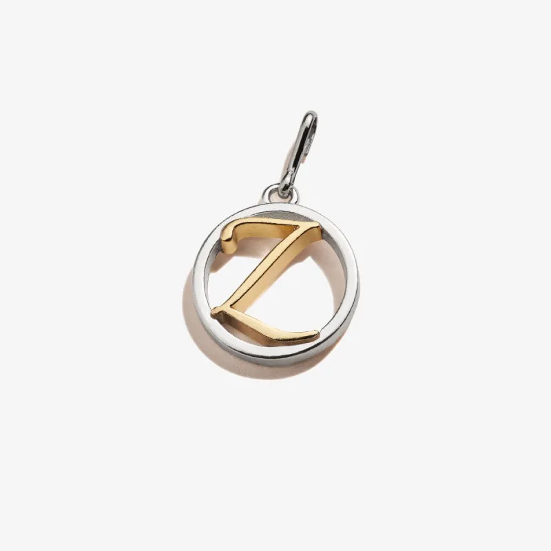 Initial Z Charm, Two-Tone sold by Alex and Ani