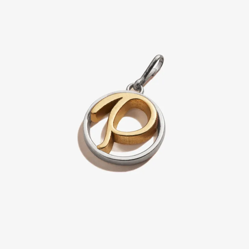 Initial P Charm, Two-Tone sold by Alex and Ani