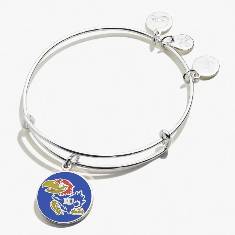 University of Kansas Logo Charm Bangle sold by Alex and Ani