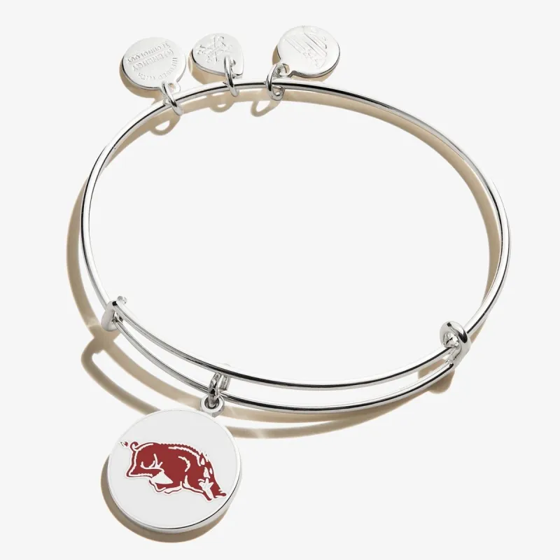 University of Arkansas Logo Charm Bangle sold by Alex and Ani