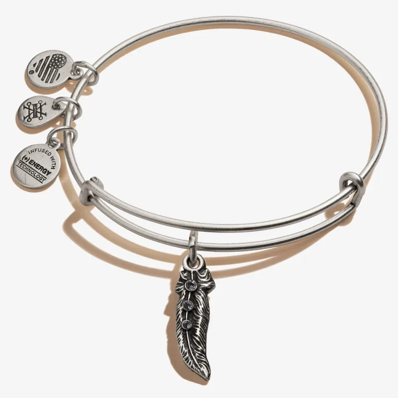 Feather Charm Bangle sold by Alex and Ani