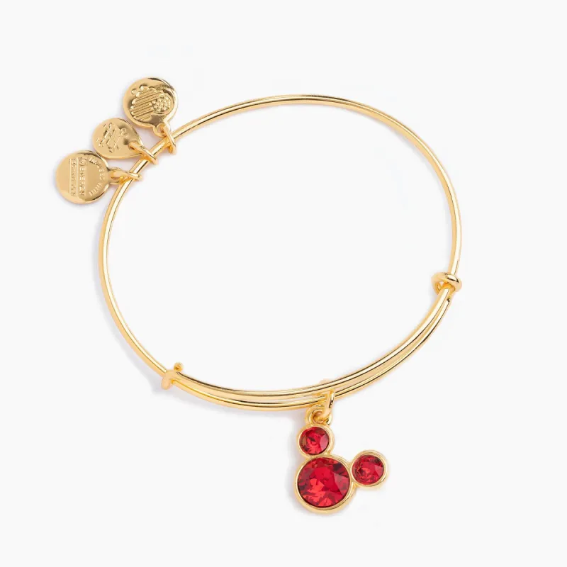 Disney® Mickey Mouse Charm Bangle, July Birthstone sold by Alex and Ani