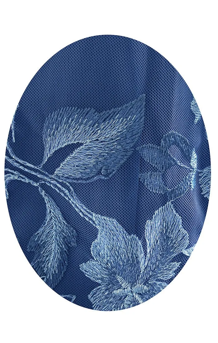 Regular - 3/4 Sleeve Embroidered Mock Twinset with Hook Neck Closure and Scoop Neck Solid Tank sold by Alex Evenings product image thumbnail 3