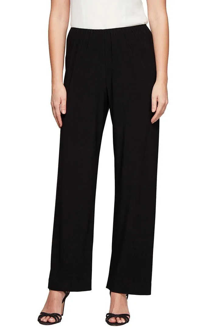 Petite Matte Jersey Straight Leg Long Pant sold by Alex Evenings