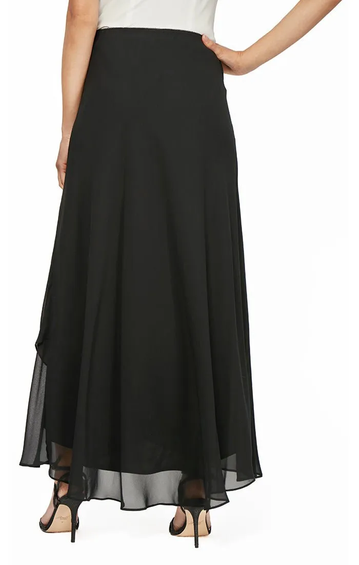 Long Chiffon Skirt with Tulip Hem sold by Alex Evenings product image thumbnail 2