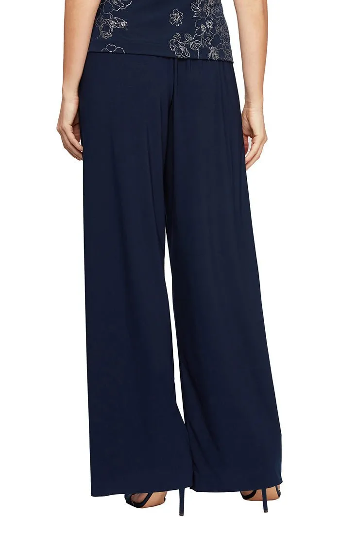 Matte Jersey Straight Leg Long Pant sold by Alex Evenings product image thumbnail 3