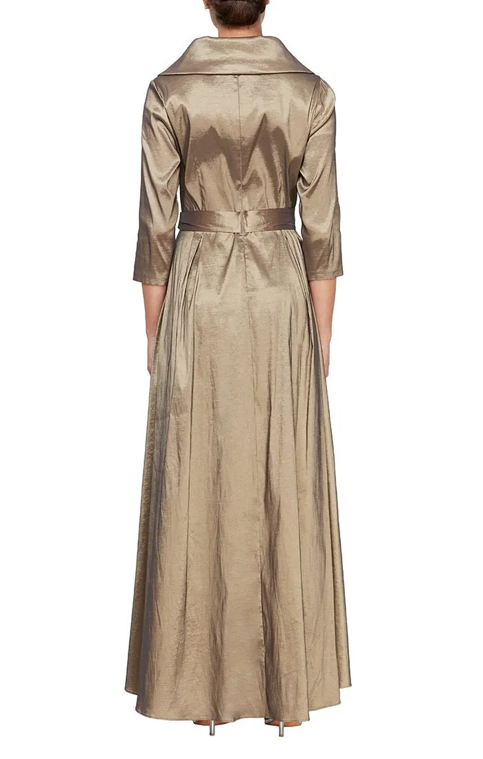 Melissa High/Low Taffeta Dress sold by Alex Evenings product image thumbnail 2