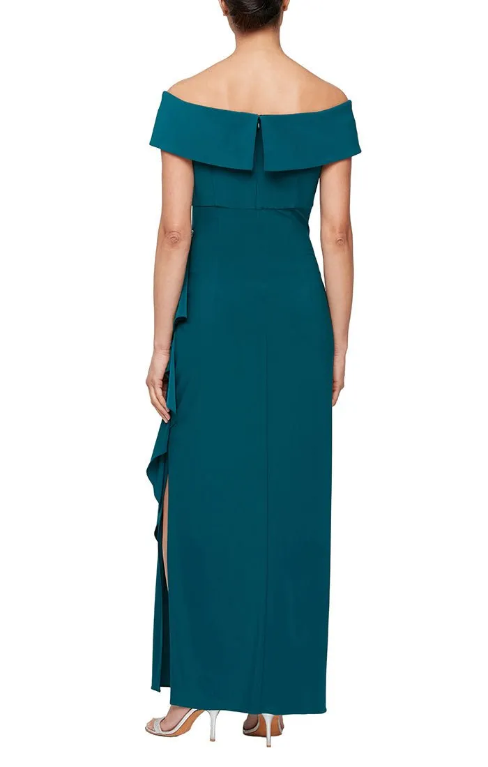 Plus - Nora Off-the-Shoulder Matte Jersey Dress sold by Alex Evenings product image thumbnail 2