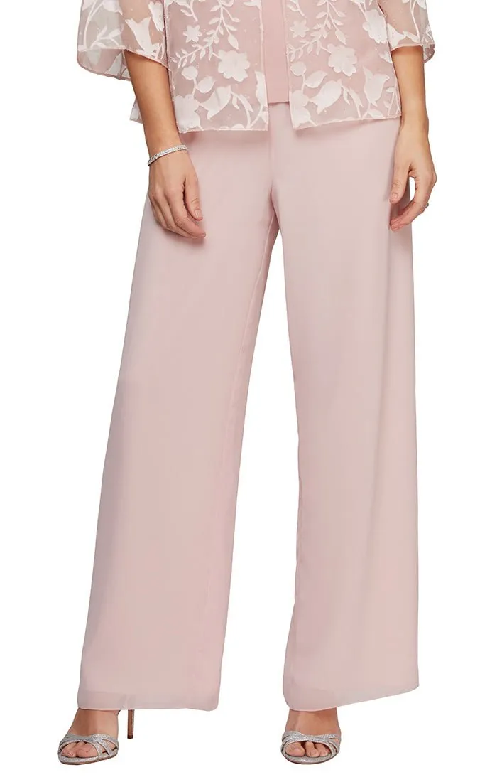 Petite Straight Leg Chiffon Pant sold by Alex Evenings product image thumbnail 4
