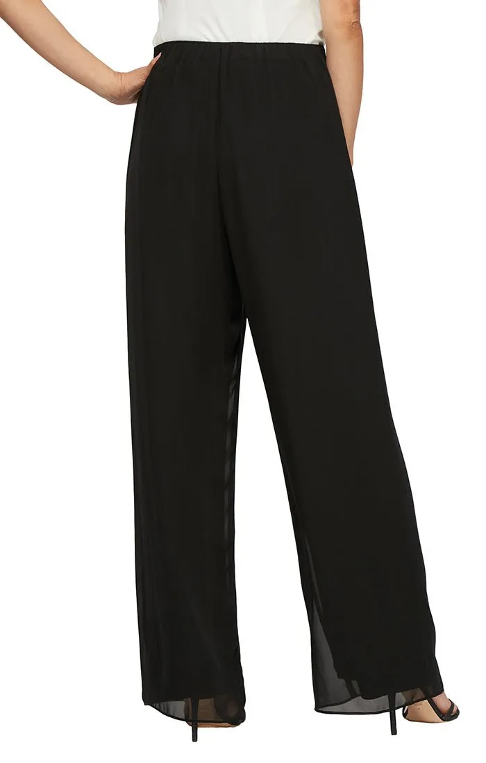 Plus Straight Leg Chiffon Pant sold by Alex Evenings product image thumbnail 2