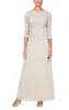 Petite Long Gown with Sequin Lace Bodice & Chiffon Skirt sold by Alex Evenings