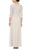 Petite Long Gown with Sequin Lace Bodice & Chiffon Skirt sold by Alex Evenings