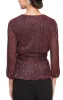 Regular - Surplice Blouse with Tie Waist & Balloon Sleeves sold by Alex Evenings