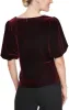 Regular - 3/4 Sleeve Crinkle Stretch Taffeta Blouse with Square Neckline and Tie Belt sold by Alex Evenings