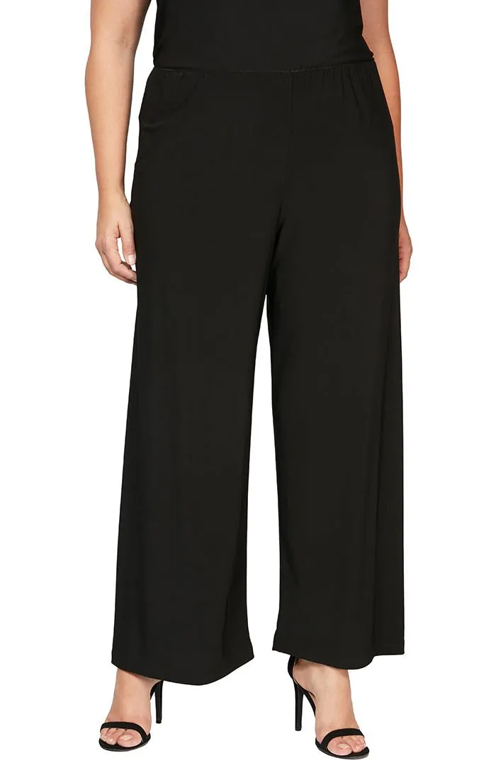 Plus Matte Jersey Straight Leg Long Pant sold by Alex Evenings
