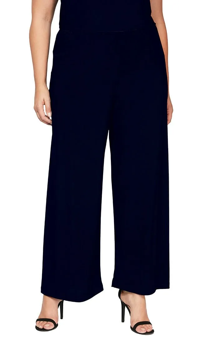 Plus Matte Jersey Straight Leg Long Pant sold by Alex Evenings product image thumbnail 3