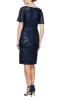 Petite - Surplice Neckline Sequin Dress with Knot Front Detail and Flutter Sleeves sold by Alex Evenings