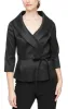 3/4 Sleeve Surplice Stretch Taffeta Blouse with Tie Waist Detail sold by Alex Evenings