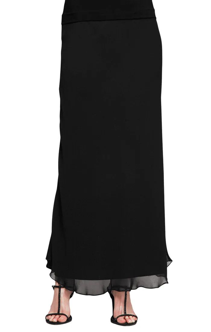 Petite A-Line Long Chiffon Skirt sold by Alex Evenings