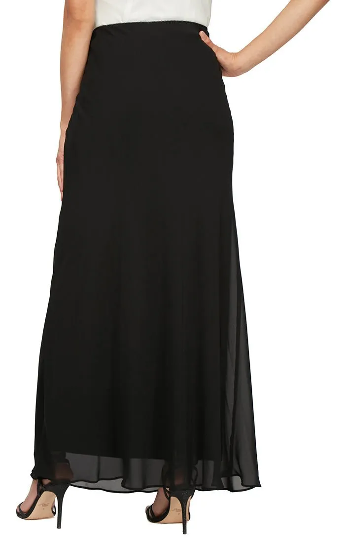 Petite A-Line Long Chiffon Skirt sold by Alex Evenings product image thumbnail 2