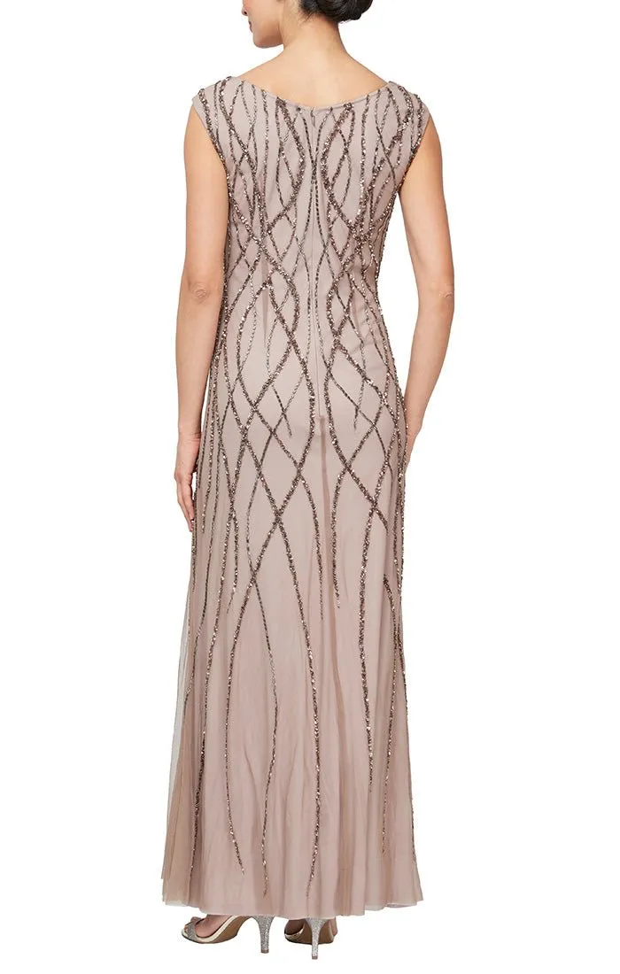 Regular - Long Sleeveless Hand-Beaded Gown sold by Alex Evenings product image thumbnail 2