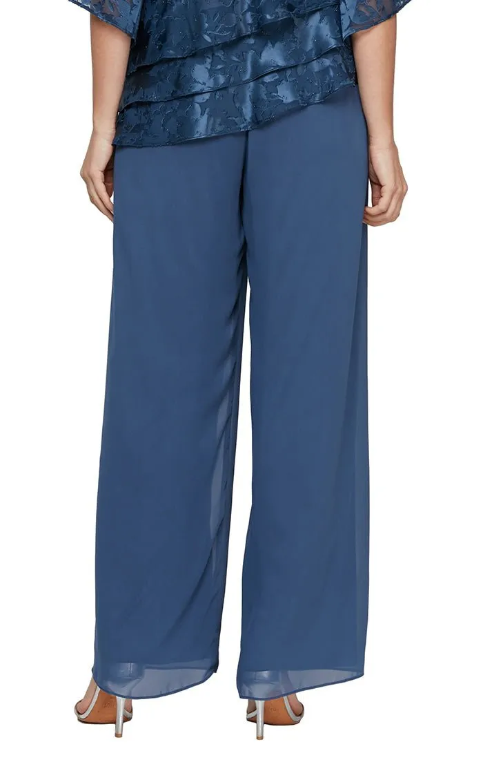 Regular - Straight Leg Chiffon Pant sold by Alex Evenings product image thumbnail 2