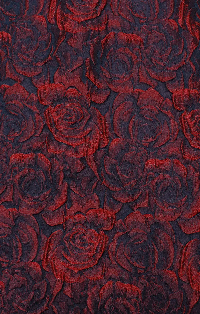 Regular - Printed Jacquard Dress with Square Neckline & Full Skirt sold by Alex Evenings product image thumbnail 3