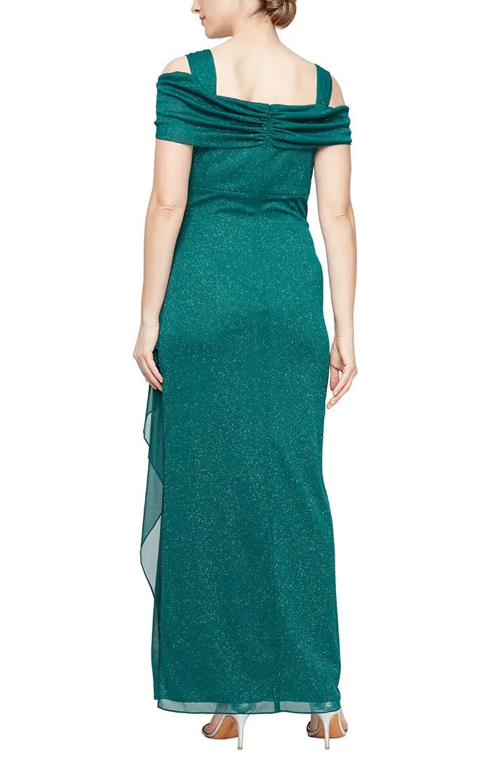 Regular - Hannah Glitter Mesh Gown sold by Alex Evenings product image thumbnail 2