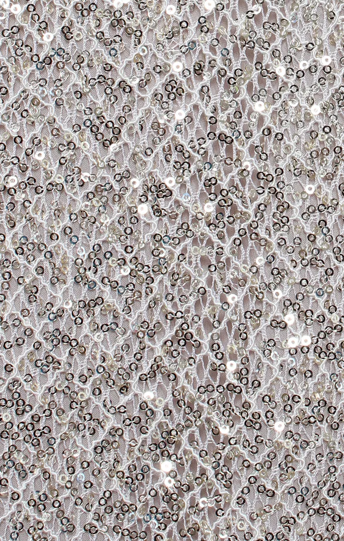 Twinset with Sequin Detail Crochet Jacket and Chiffon Scoop Neck Tank sold by Alex Evenings product image thumbnail 3