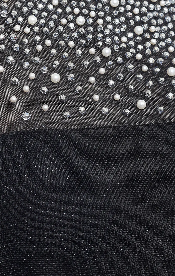 Plus - 3/4 Sleeve Blouse with Heat Set Illusion Neckline and Illusion Sleeves sold by Alex Evenings product image thumbnail 3