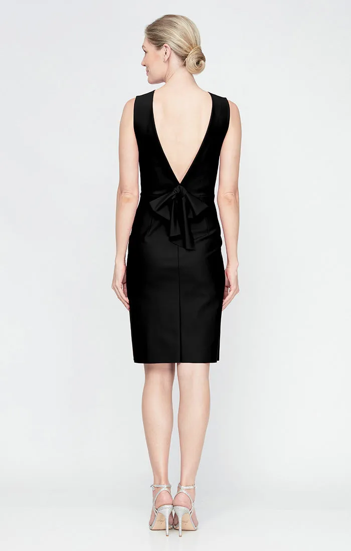 Regular - Sleeveless Sheath Compression Dress with Bow Back Detail sold by Alex Evenings product image thumbnail 2