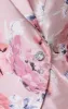 Petite 3/4 Sleeve Printed Organza Side Closure Blouse with Illusion Sleeves sold by Alex Evenings