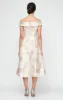 Midi Printed Jacquard Off the Shoulder Dress with Full Skirt sold by Alex Evenings