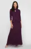 Regular - Glitter Jacquard Knit Jacket Dress with Mandarin Neckline sold by Alex Evenings