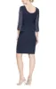Plus - Metallic Knit Party Dress with Embellished Illusion Sleeves & Cascade Ruffle Skirt sold by Alex Evenings