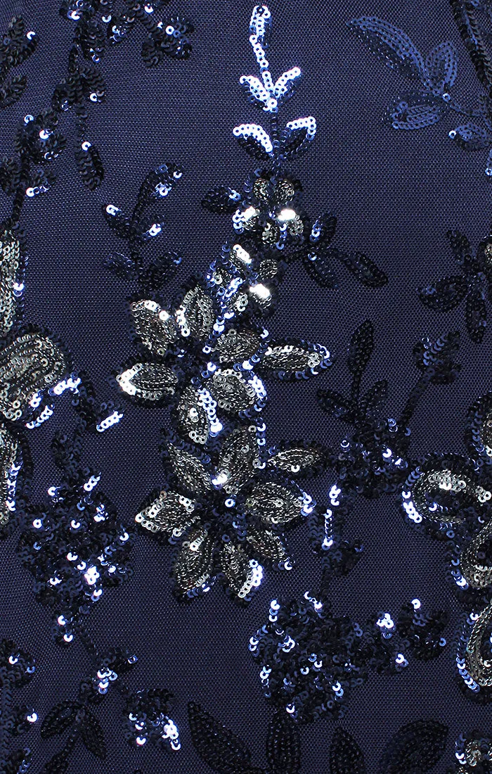 Regular - Sleeveless Stretch Sequin V-Neck Dress sold by Alex Evenings product image thumbnail 3