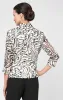 3/4 Sleeve Printed Chiffon Side Closure Blouse sold by Alex Evenings
