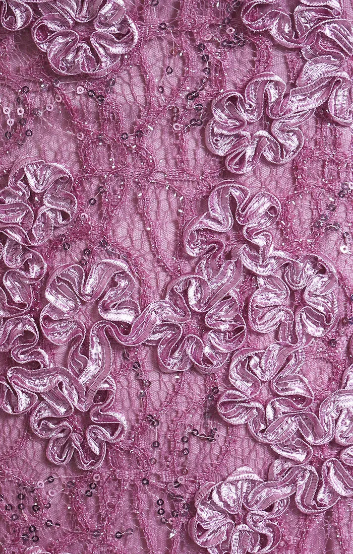 Midi Lace Soutache Dress with Sweetheart Neckline sold by Alex Evenings product image thumbnail 3