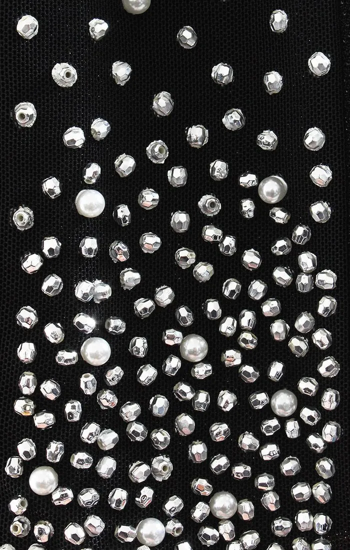 3/4 Sleeve Mock Metallic Knit Twinset with Heat Set Illusion Bell Sleeves & Hook Neck Closure sold by Alex Evenings product image thumbnail 3