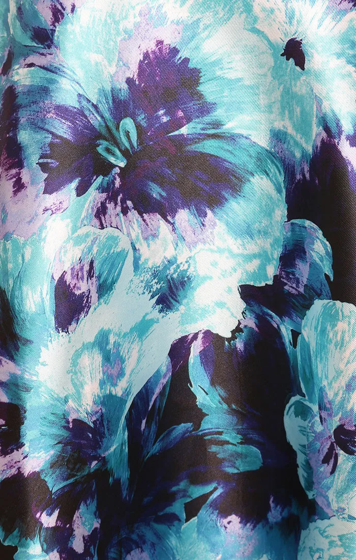 Regular - Midi Printed Mikado A-Line Dress sold by Alex Evenings product image thumbnail 4