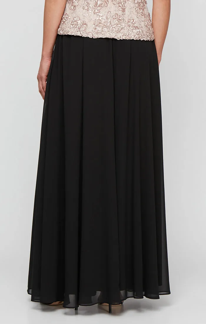 Plus - Long Chiffon Full Skirt sold by Alex Evenings product image thumbnail 2