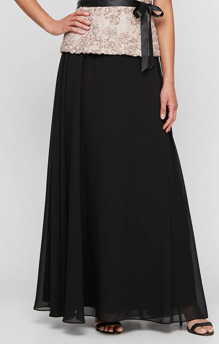 Plus - Long Chiffon Full Skirt sold by Alex Evenings