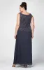 Plus Glitter Jacquard Knit Jacket Dress with Mandarin Neckline sold by Alex Evenings