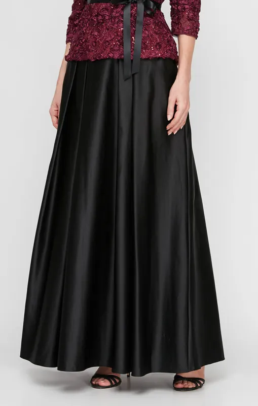 Satin Ballgown Skirt with Pockets and Inverted Pleat Detail sold by Alex Evenings