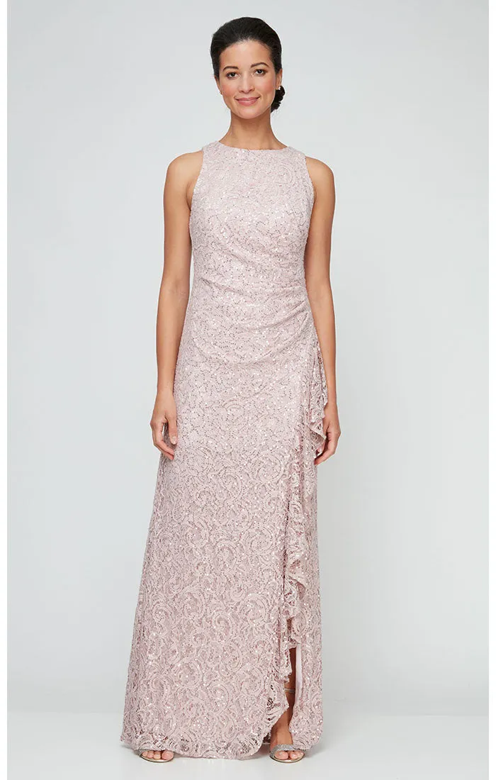 Regular - Elaine Sleeveless Lace Gown sold by Alex Evenings