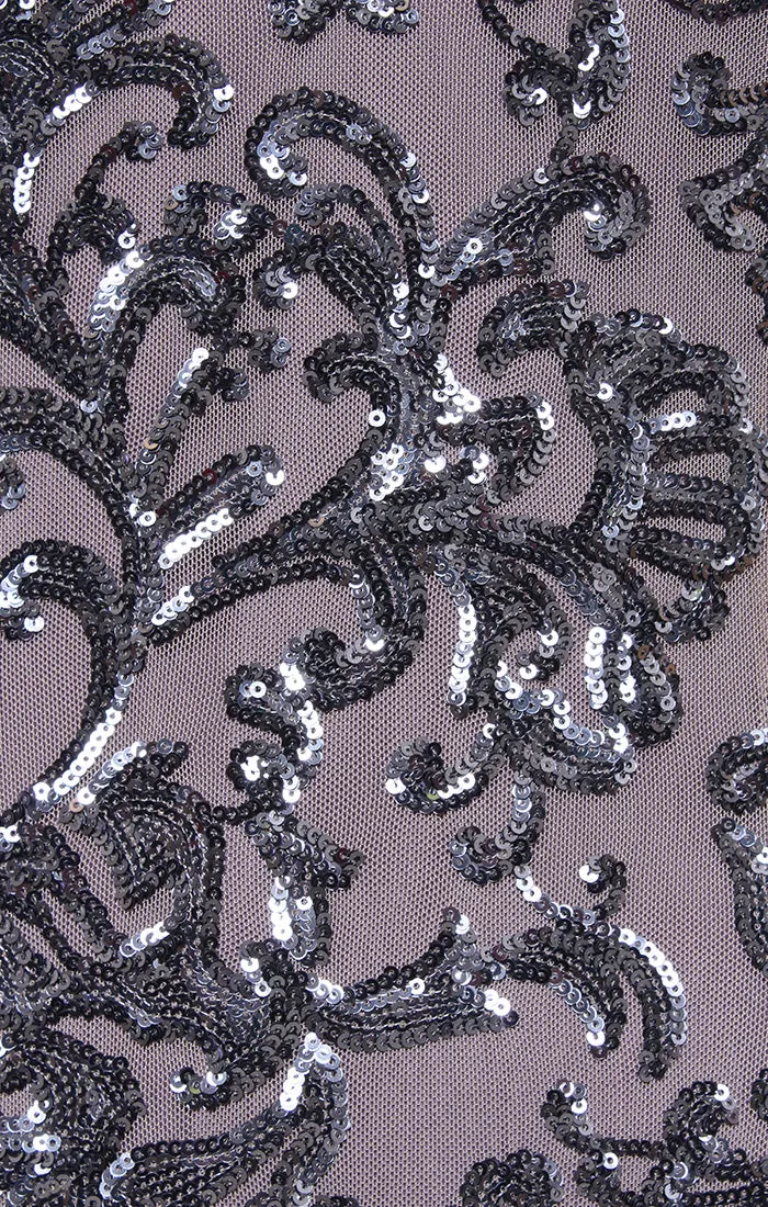 Regular - V-Neck Sheath Dress with Illusion Neckline and Elbow Sleeves sold by Alex Evenings product image thumbnail 3