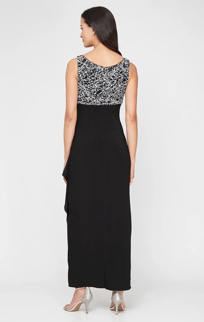 Petite Long Empire Waist Bolero Jacket Dress with Side Ruched Skirt sold by Alex Evenings product image thumbnail 4