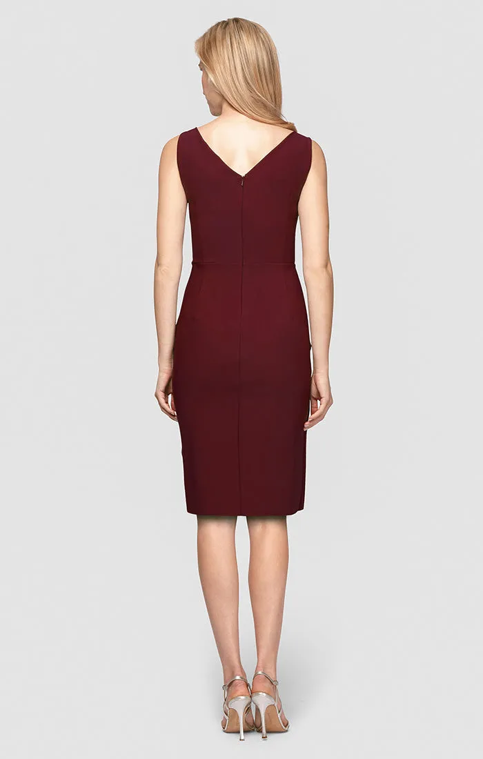 Compression Short Cocktail Dress with Ruffle Skirt & Beaded Detail at Hip sold by Alex Evenings product image thumbnail 4