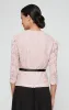 3/4 Sleeve Blouse with Scallop Front Detail and Tie Belt sold by Alex Evenings