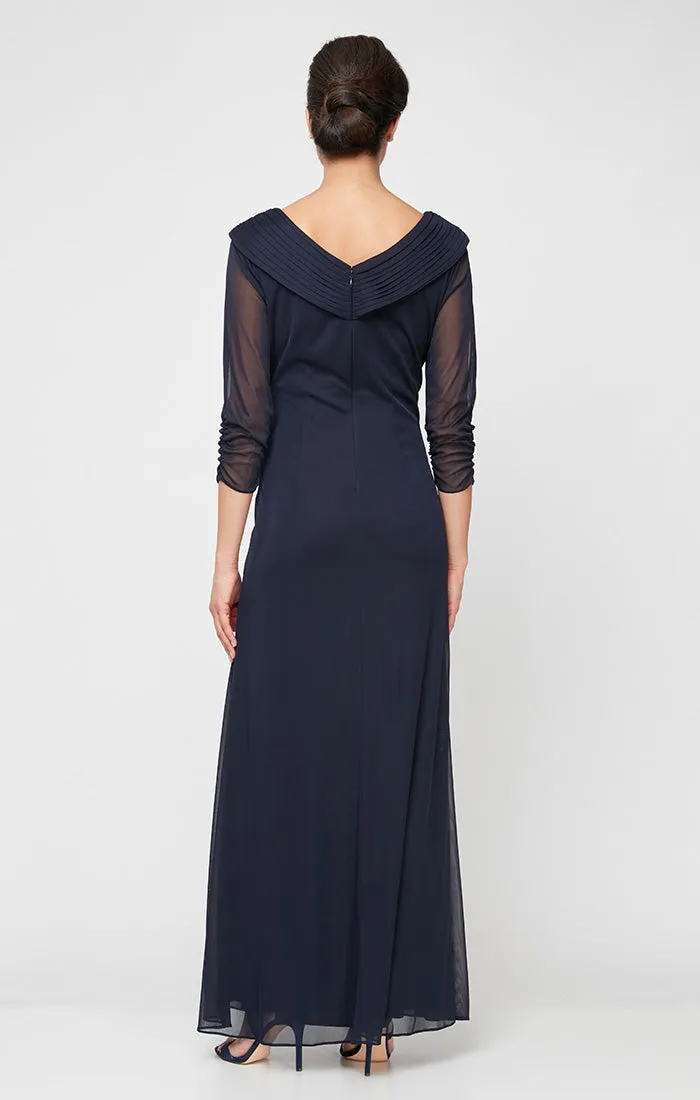 Portrait Collar Dress With Embellished Detail at Hip sold by Alex Evenings product image thumbnail 5